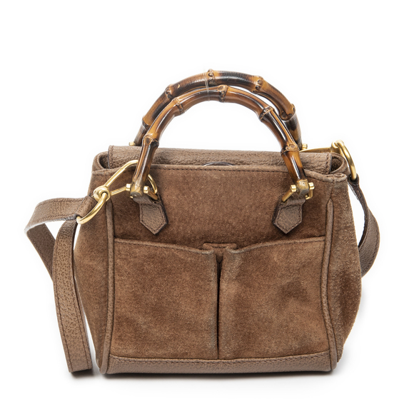 Gucci Handbags - Gucci Vintage Mini Bamboo Top Handle Tote
